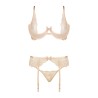 CONJUNTO DE 3 PEÇAS ROSE NUDE BEAUTY NIGHT FASHION