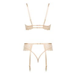 CONJUNTO DE 3 PEÇAS ROSE NUDE BEAUTY NIGHT FASHION