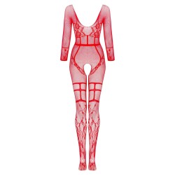CATSUIT LORNA VERMELHO BEAUTY NIGHT FASHION