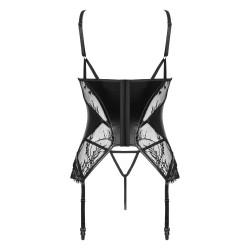 CORPETE E TANGA LEONELA PRETO BEAUTY NIGHT FASHION