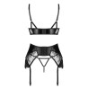 CONJUNTO DE 3 PEÇAS LEONELA PRETO BEAUTY NIGHT FASHION