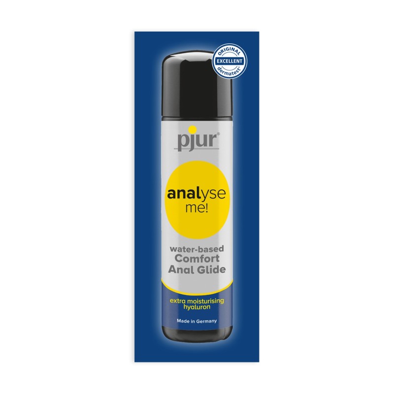 LUBRIFICANTE À BASE DE ÁGUA PJUR ANALYSE ME! MOISTURISING 2ML LUBRIFICANTE À BASE DE ÁGUA PJUR ANALYSE ME! MOISTURISING 2ML