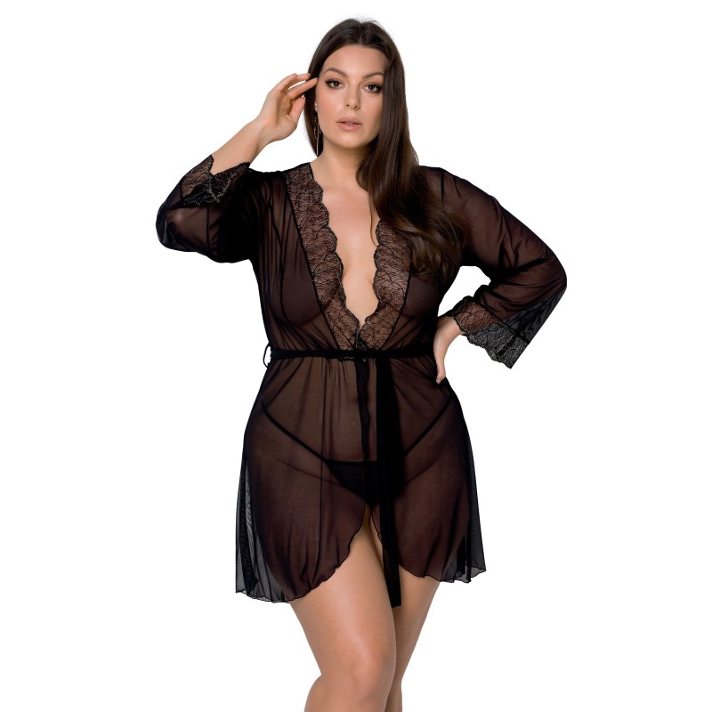 ROBE E TANGA AMBERLY PRETO TAMANHO QUEEN PASSION ROBE E TANGA AMBERLY PRETO TAMANHO QUEEN PASSION