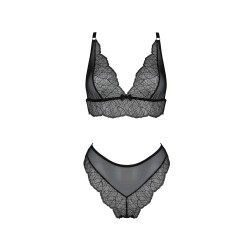CONJUNTO DE 2 PEÇAS AMBERLY PRETO TAMNHO QUEEN PASSION
