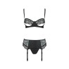CONJUNTO DE 3 PEÇAS ASTRIDA PRETO PASSION