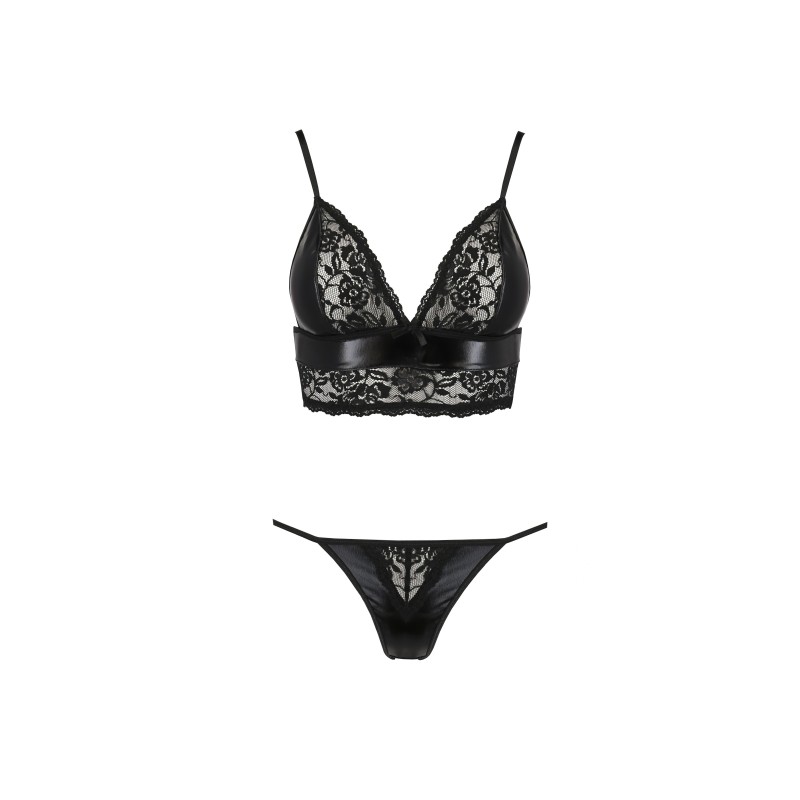 CONJUNTO DE 2 PEÇAS ASUNA PRETO EROTIC LINE PASSION CONJUNTO DE 2 PEÇAS ASUNA PRETO EROTIC LINE PASSION