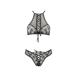 CONJUNTO DE 2 PEÇAS AZALIA PRETO EROTIC LINE PASSION