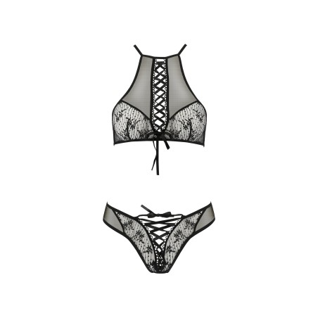 CONJUNTO DE 2 PEÇAS AZALIA PRETO EROTIC LINE PASSION