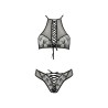 CONJUNTO DE 2 PEÇAS AZALIA PRETO EROTIC LINE PASSION