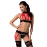 CONJUNTO DE 3 PEÇAS AZIZA VERMELHO DEVIL COLLECTION PASSION