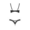 CONJUNTO DE 2 PEÇAS CELIN BIKINI PRETO TAMANHO QUEEN PASSION
