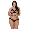 CONJUNTO DE 2 PEÇAS CELIN BIKINI PRETO TAMANHO QUEEN PASSION