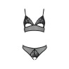 CONJUNTO DE 2 PEÇAS CHRISTA PRETO EROTIC LINE PASSION