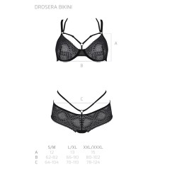 CONJUNTO DE 2 PEÇAS DROSERA BIKINI PRETO ECO COLLECTION PASSION