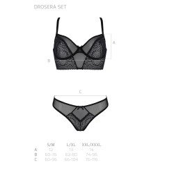CONJUNTO DE 2 PEÇAS DROSERA PRETO ECO COLLECTION PASSION