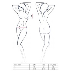 CONJUNTO DE 2 PEÇAS GIANA BIKINI PRETO EROTIC LINE PASSION