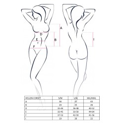 CORPETE E TANGA HELLEN PRETO EROTIC LINE PASSION