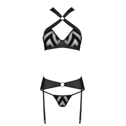 CONJUNTO DE 3 PEÇAS HIMA PRETO PASSION