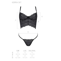 CONJUNTO DE 2 PEÇAS KERRIA PRETO ECO COLLECTION PASSION