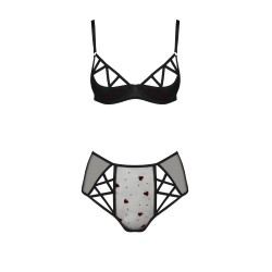 CONJUNTO DE 2 PEÇAS LOVELIA BIKINI PRETO PASSION