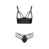 CONJUNTO DE 2 PEÇAS MALWIA BIKINI PRETO TAMANHO QUEEN PASSION