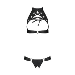 CONJUNTO DE 2 PEÇAS MALWIA PRETO TAMANHO QUEEN PASSION