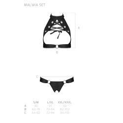 CONJUNTO DE 2 PEÇAS MALWIA PRETO PASSION