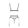 CONJUNTO DE 3 PEÇAS MEGGY PRETO DEVIL COLLECTION PASSION