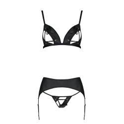 CONJUNTO DE 3 PEÇAS MILEY PRETO PASSION 