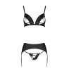 CONJUNTO DE 3 PEÇAS MILEY PRETO PASSION 