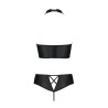 CONJUNTO DE 2 PEÇAS NANCY BIKINI PRETO TAMANHO QUEEN PASSION