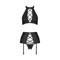 CONJUNTO DE 3 PEÇAS NANCY PRETO TAMANHO QUEEN PASSION