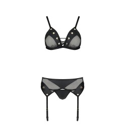 CONJUNTO DE 3 PEÇAS NESSY PRETO PASSION