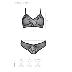 CONJUNTO DE 2 PEÇAS PRIMULA BIKINI PRETO ECO COLLECTION PASSION 