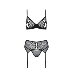 CONJUNTO DE 3 PEÇAS PRIMULA PRETO ECO COLLECTION PASSION