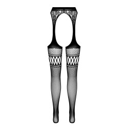 COLLANTS COM EFEITO DE LIGAS S026 PRETAS EROTIC LINE PASSION 