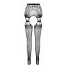 COLLANTS COM EFEITO DE LIGAS S027 PRETAS EROTIC LINE PASSION