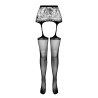 COLLANTS COM EFEITO DE LIGAS S028 PRETAS EROTIC LINE PASSION