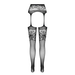 COLLANTS COM EFEITO DE LIGAS S029 BRANCAS EROTIC LINE PASSION