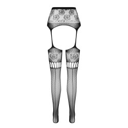 COLLANTS COM EFEITO DE LIGAS S030 PRETAS EROTIC LINE PASSION