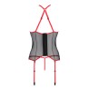 CORPETE E TANGA SATARA VERMELHO EROTIC LINE PASSION