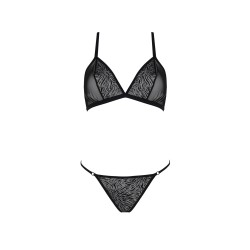 CONJUNTO DE 2 PEÇAS SELAGINELLA BIKINI PRETO ECO COLLECTION PASSION