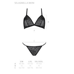 CONJUNTO DE 2 PEÇAS SELAGINELLA BIKINI PRETO ECO COLLECTION PASSION