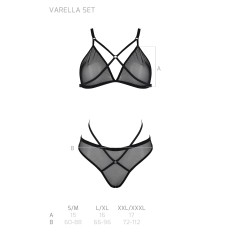 CONJUNTO DE 2 PEÇAS VARELLA PRETO ECO PASSION
