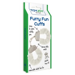 ALGEMAS COM PELÚCIA FURRY FUN BRANCO TOYJOY