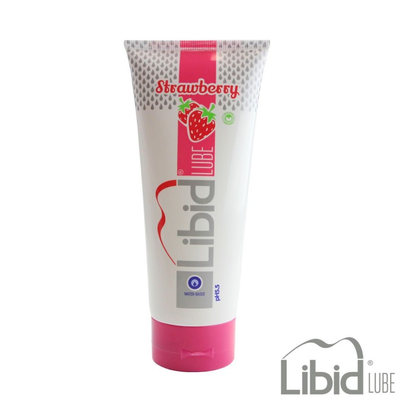 LUBRIFICANTE À BASE DE ÁGUA COM AROMA A MORANGO LIBID LUBE 200ML LUBRIFICANTE À BASE DE ÁGUA COM AROMA A MORANGO LIBID LUBE 200ML