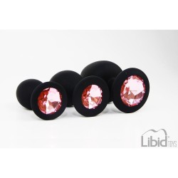 CONJUNTO DE JOIAS PARA TREINO ANAL PRETO CANDY LUST