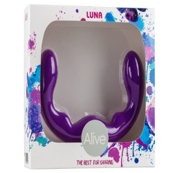 DILDO DUPLO LUNA ROXO ALIVE 