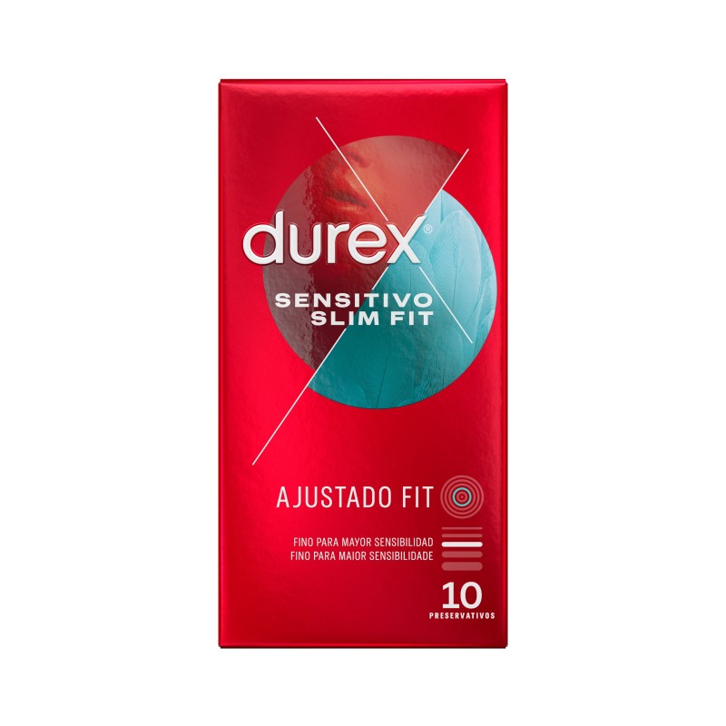 CAIXA COM 10 PRESERVATIVOS SENSITIVO SLIM FIT DUREX CAIXA COM 10 PRESERVATIVOS SENSITIVO SLIM FIT DUREX