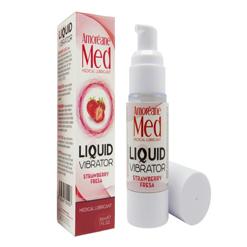 VIBRADOR LÍQUIDO DE MORANGO AMORÉANE MED 30 ML AMORÉANE INTIMATE CARE VIBRADOR LÍQUIDO DE MORANGO AMORÉANE MED 30 ML AMORÉANE INTIMATE CARE
